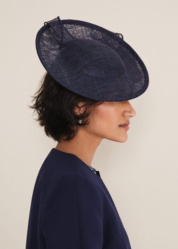 Phase Eight Bow Detail Underband Fascinator Hats Navy Canada | ONHIKS-045